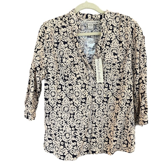 NWT David Brooks Linen Blend Button‎ Down Shirt - Picture 1 of 5
